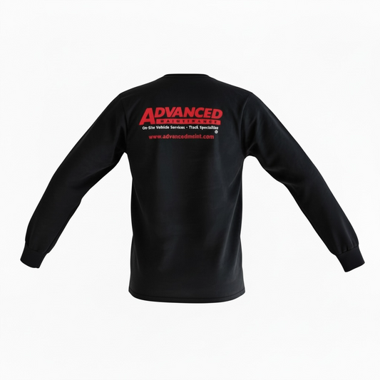 Long Sleeve Black Cotton Tee