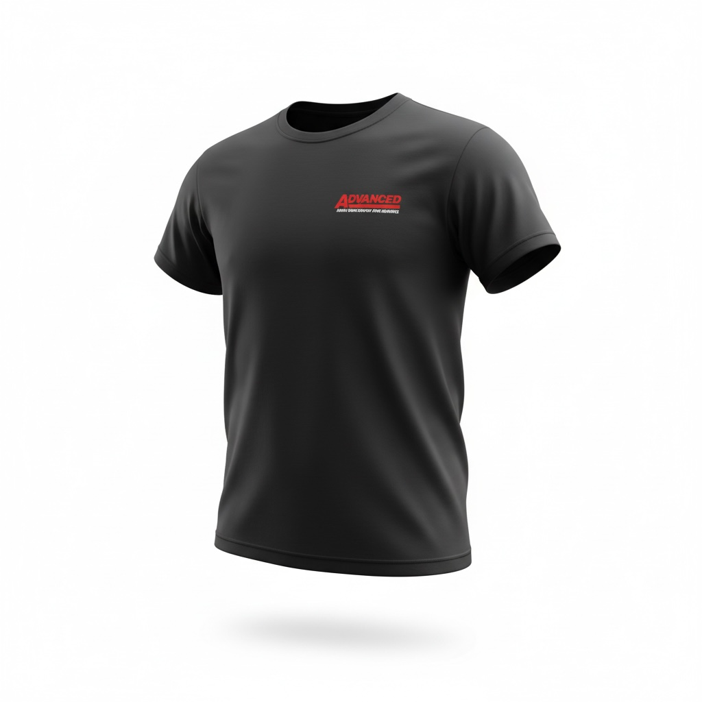 Black Short Sleeve Cotton Tee